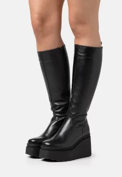 Zign Leather - Bottes À Talons Hauts - Black