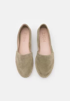 Zign Leather - Espadrilles - Khaki -Mode Zign 0a6f7cde99a7452c97c44262fe042491 scaled