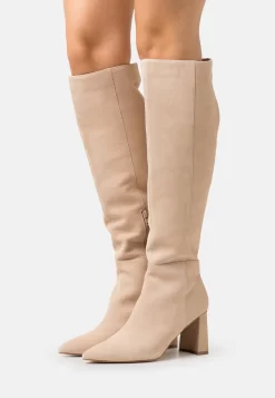 Zign Leather - Bottes À Talons Hauts - Beige