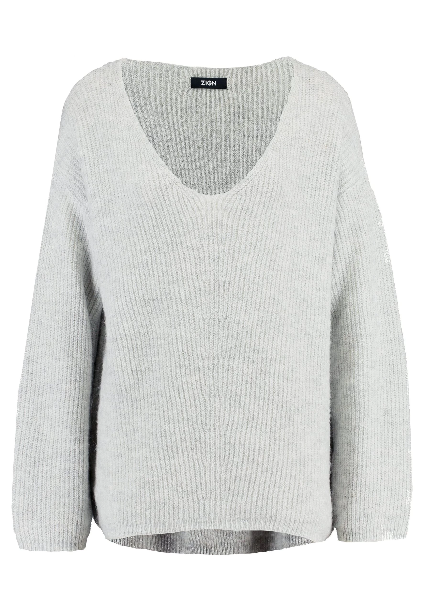 Zign Pullover - Light Grey Melange 6 Zign Pullover - Light Grey Melange – Image 6