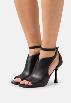 Zign Leather - Sandales À Talons Hauts - Black