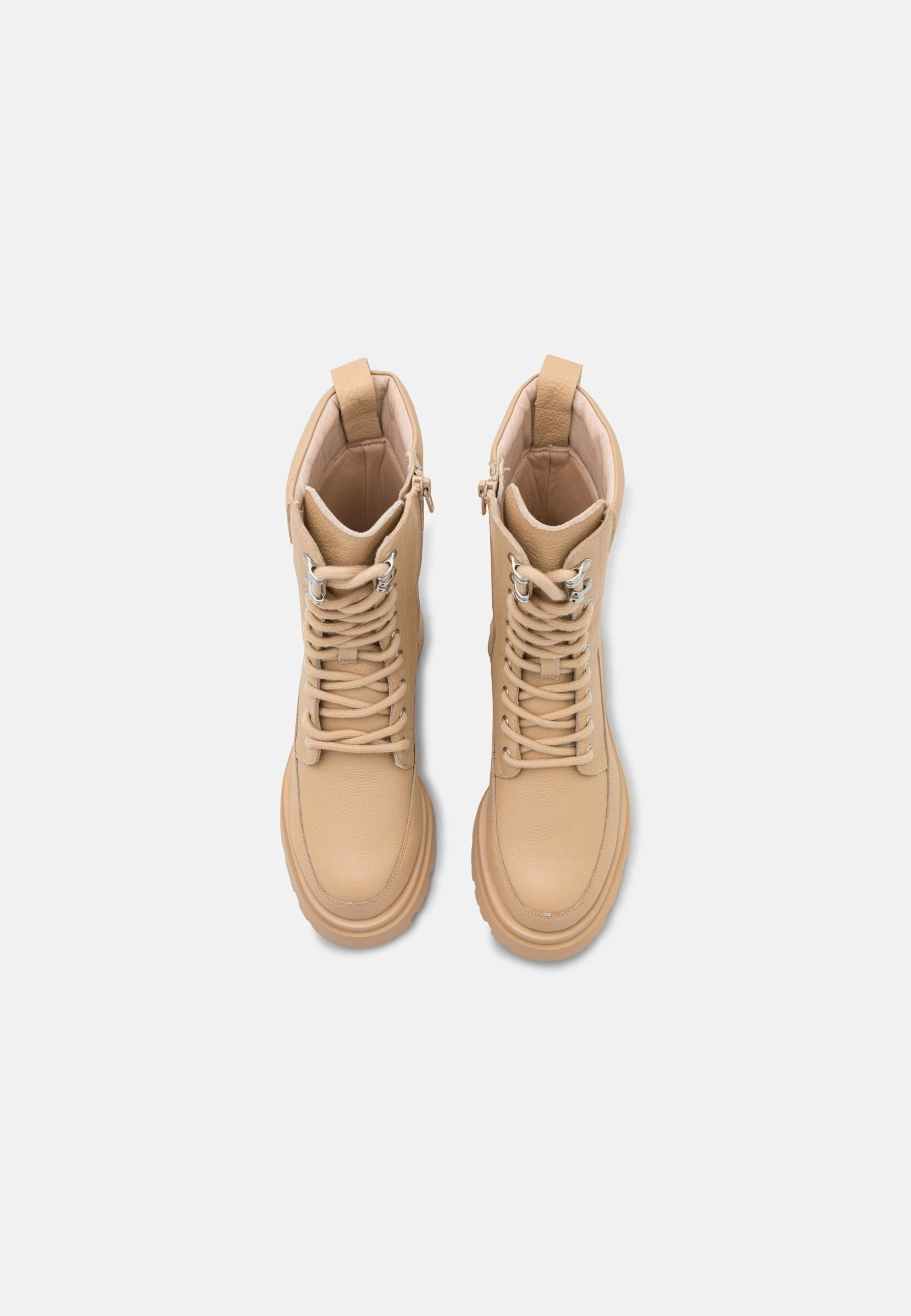 Leather - Bottes À Plateau - Beige 6 Leather - Bottes À Plateau - Beige – Image 6