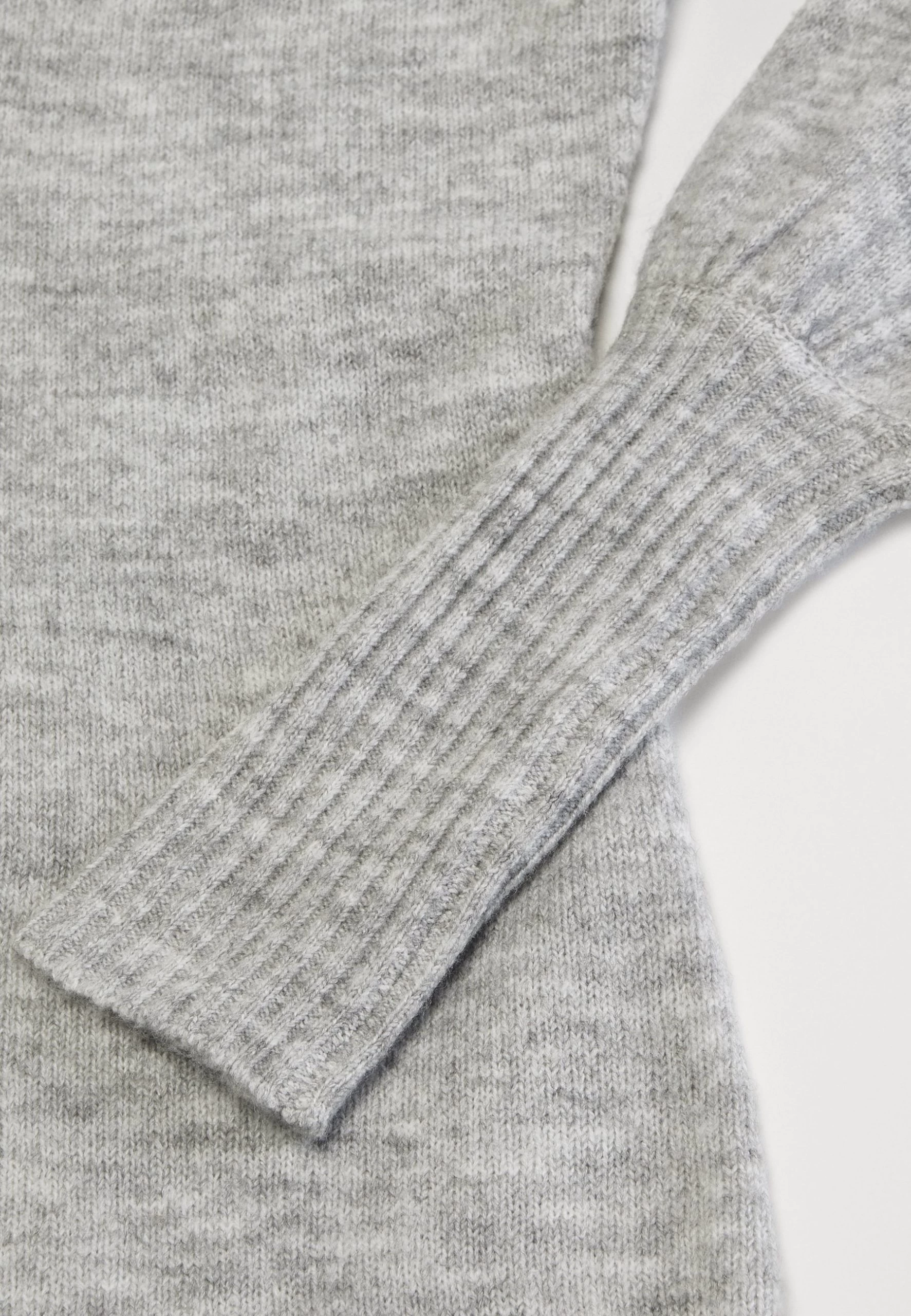 Zign Adaptive Perkin Ausschnitt Basic Mini Strickkleid - Robe Pull - Mottled Grey 11 Zign Adaptive Perkin Ausschnitt Basic Mini Strickkleid - Robe Pull - Mottled Grey – Image 11