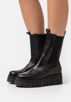 Zign Leather - Bottes À Plateau - Black