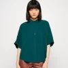 Zign Oversized Short Sleeve - Chemisier - Green