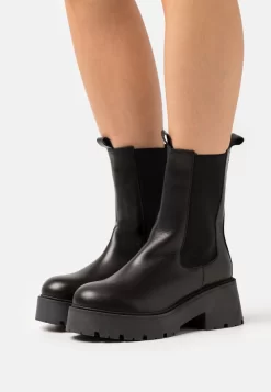 Zign Leather - Bottines À Plateau - Black