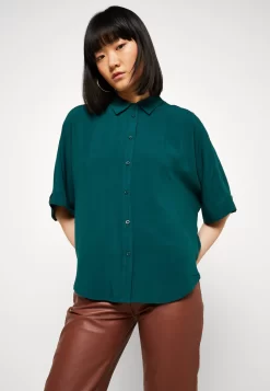 Zign Oversized Short Sleeve - Chemisier - Green -Mode Zign b24b597bfbfb43669eac9e622739c333 scaled