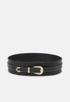 Zign Leather Waist Belt - Ceinture Taille Haute - Black