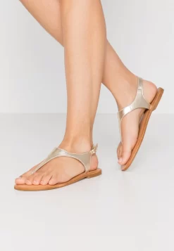 Zign Leather - Tongs - Gold