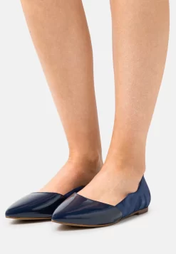 Leather - Ballerines - Dark Blue