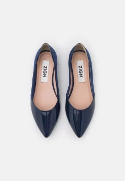 Leather - Ballerines - Dark Blue -Mode Zign ee57cb90917d464cb434cdc7f768ac7d scaled
