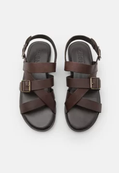 Zign Leather Unisex - Sandales - Dark Brown 9 Zign Leather Unisex - Sandales - Dark Brown -Mode Zign fbc3341616e7480dab04c5688a1b89b9 scaled